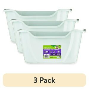 (3 pack) Vibrant Life High Sided Open Cat Litter Box