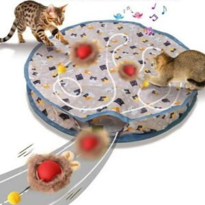 Lovely Caves Interactive Bird Chirping Fast Rolling Ball in Pouch Cat Toy