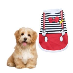 GASTROPOD Dog Clothes,Polyester Dog Shirts,Breathable Material Pet Clothes,Red,XS
