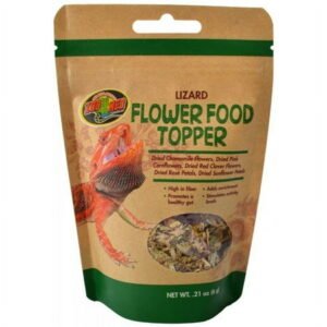 Zoo Med Lizard Flower Food Topper [Reptile Bearded Dragon Food, Reptile Iguana Food, Reptile Supplies] 2.52 oz (12 x 0.21 oz)