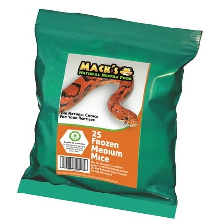 Mack’s Natural Reptile Food Medium mouse 25 ct.
