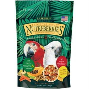 Lafeber Tropical Fruit Nutri-Berries Macaw & Cockatoo Food [Bird, Food] 10 oz
