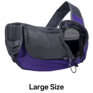 GASTROPOD Dog Sling,Adjustable Neck Strap for Comfort Pet Carrier,Sturdy and Easy-to-Clean Design Dog Carrier for Medium Dogs,Purple,L