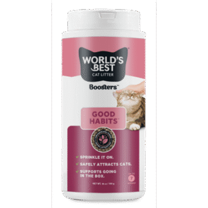 WORLD’S BEST CAT LITTER® Boosters™ Good Habits™ | Natural and Sustainable Cat Litter Additive | Attracts Your Cat to The Litter Box and Helps Avoid Accidents | Plant-Based Attractant | 18 oz Canister