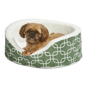 MidWest Homes for Pets QuiteTime Teflon Nesting Dog/Cat Pet Bed, Green, 25 in