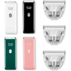 Dog Cat Home Hair Waterproof Clipper Portable Electric USB Rechargeable Pet Grooming Tools Low Noise Shaver Cordless Trimmer for Small and Large Pets