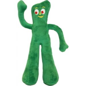 Multipet Gumby Dog Plush Toy – Squeaky Toy for All Dogs – Extra Soft Plush w/ Flexible Legs & Arms – Stuffed Animal for Cuddling & Playing – Cute Dog Pet Toy (9″, Green)