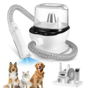 LMVVC Pet Grooming Vacuum,5-in-1 Dog Paw Trimmers and Grooming Kits,Black