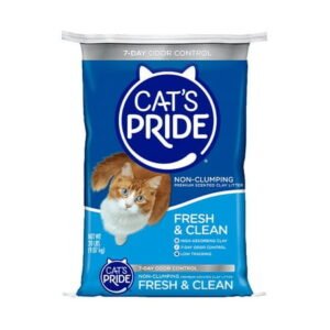 Cat’s Pride Fresh & Clean Scented Non-Clumping Cat Litter, 20-Pound Bag