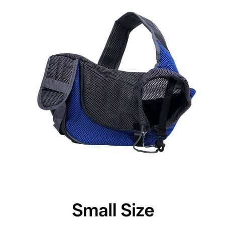 GASTROPOD Dog Sling,Breathable Mesh Top for Ventilation Pet Carrier,Practical Zipper Opening and Convenient Storage Pocket Dog Carrier for Medium Dogs,Blue,M