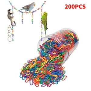 200 Pcs Parakeet Toys Parrot Cockatiel Bird Little Pet