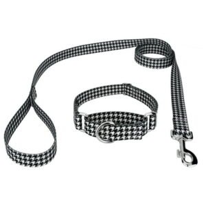 Country Brook Petz® Houndstooth Martingale Dog Collar and Leash, Large