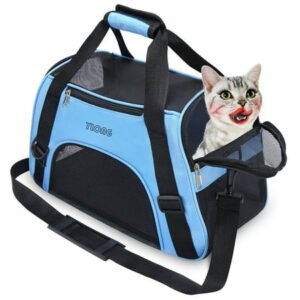 Airline Approved Pet Carrier,Soft-Sided Pet Travel Carrier for Cats Dogs Puppy Comfort Portable Foldable Pet Bag
