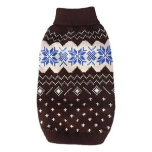 GASTROPOD Dog Clothes,Acrylic Dog Clothes for Small Dogs,Tightly Woven Puppy Clothes,Brown,XS