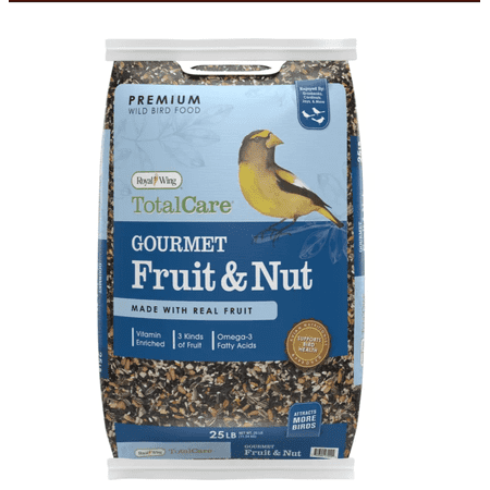 Royal Wing Total Care Gourmet Nut and Fruit Blend Wild Bird Food 25 lb