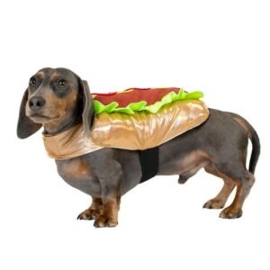 Vibrant Life Halloween Hot Dog Costume for Dogs & Cats, Multicolor, Extra Small