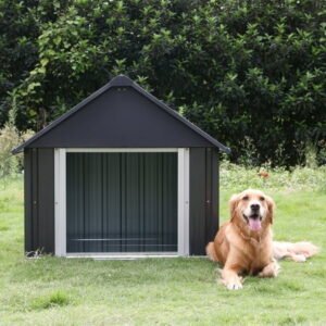 Walnest Large Dog House(38″) for Dog Outdoor Indoor Waterproof Dog House Kneel Weather & Water Resistant Pet Kennel