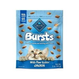 Blue Buffalo Bursts Feline Chicken Flavour Cat Treats (Pack of 3)