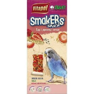 AE Cage Company Smakers Parakeet Strawberry Treat Sticks [Bird Parakeet Treats, Bird Treat Sticks, AE Cage Company, Bird Supplies] 2 count