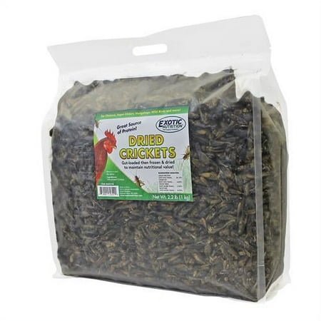 Exotic Nutrition Dried Crickets 2.2 lb.