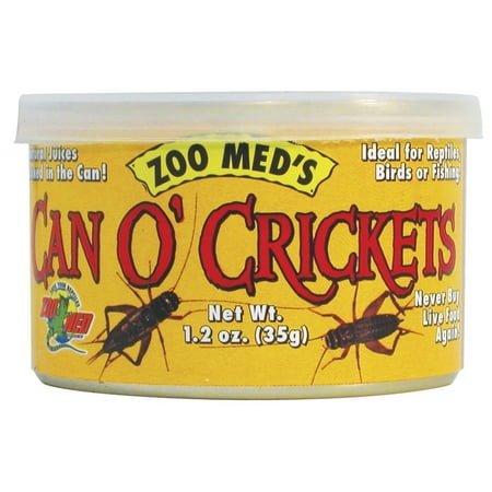 Zoo Med Can O’ Crickets Reptile & Bird Food, 1.2 Oz
