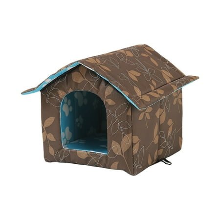 Utoimkio Dog Houses for Outdoor Cats Dogs Stray Warm Dogs Shelter Weatherproof Outside Feral Cats Dogs,Outdoor Dog House Indoor Foldable Pet Cave for Winter Wild Cat Dogs
