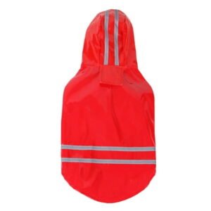 Yesbay Pet Dog Puppy Hooded Raincoat Waterproof Jacket Outdoor Costume Apparel Jumpsuit,Red