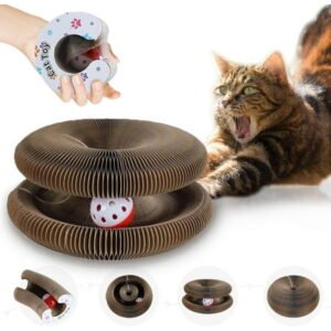 Cat Toy Magic Organ Cat Scratching Board Toy Kitty curlz Foldable Accordion Cats Toy
