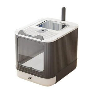 Pet Supplies Closed Litter Tray Removable Lid Cat Litter Tray With Carry Handle For Convenient Use