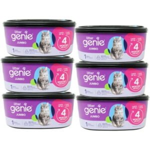 Litter Genie Jumbo Refill, 28ft, 1 Count – 6 Pack