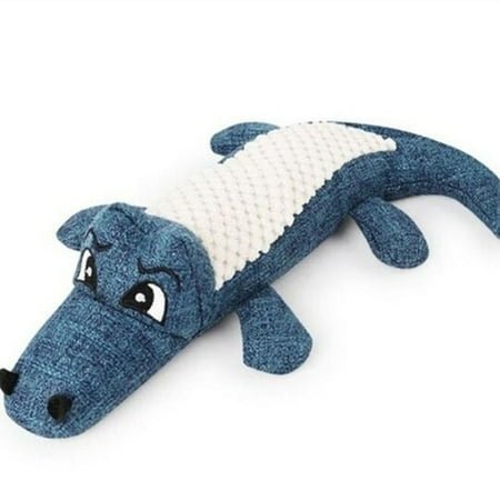 2024 Pet Dog Toy Linen Puppy Teething Chew Plush Animal Toy Dog for Aggressive Chewers Chew Squeaky Noise Cleaning Tug of War Rope Teeth Toy