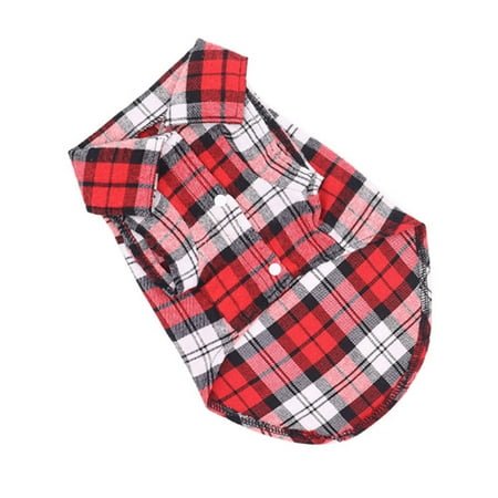 GASTROPOD Dog Shirts,Ideal for Everyday Outings Dog Clothes,Tailored Fit for Small Breeds Puppy Clothes,L,Red