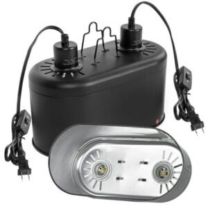 WEINFUN Reptile Heat Lamp Fixture,150W UVA & UVB Reptile Light Fixture for Bearded Dragon Tank