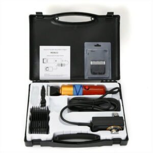 200W Dog Grooming Shears, Electric Groomer Shaver Set with 2 Length Guards and Carry Box for Dogs Cats & Sheep