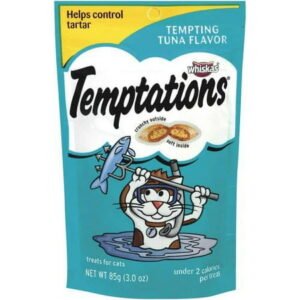 Whiskas Temptations Classic Treats for Cats Tempting Tuna Flavor (Pack of 10)