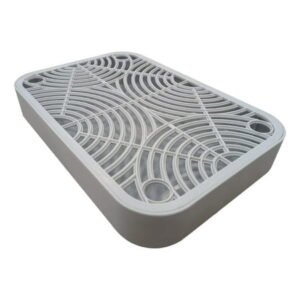 Serenable Kittens Litter Box Footboard Pet Supplies, Detachable Easy Clean Practical, Easy to Use Washable Litter Box Accessory Keep Tidy Light Gray