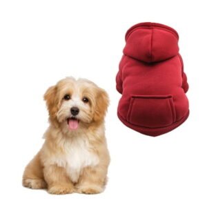 GASTROPOD Dog Clothes,Polyester Dog Clothes for Small Dogs,Sporty Style Puppy Clothes,Red,XS