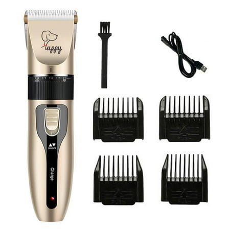 Blarkrus Dog Grooming Kit Clippers,Dog Shaver Clippers,Pet Hair Thick Coats Clippers Trimmers Set,Low Noise Rechargeable Cordless Electric Quiet Hair Clippers Set for Dogs Cats Pets W4J2