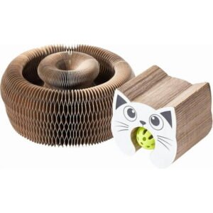 Magic Organ Cat Scratcher Board Cat Ball Adventure The Ultimate Interactive Mental Physical Exercise for Indoor Cats Toy