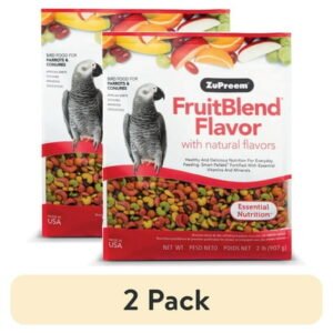 (2 pack) ZuPreem® FruitBlend® Flavor with Natural Flavors Bird Food for Med/Large Birds
