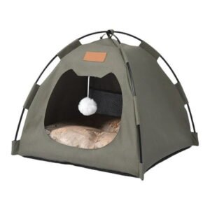 Kyusrd Four-Season Universal Semi-Enclosed Pet Tent House for Small Dogs Cats Teddy Tent Dog House Washable and Waterproof Outdoor Cats Bed