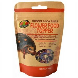 Zoo Med Tortoise and Box Turtle Flower Food Topper [Reptile Tortoise Food, Reptile Supplies] 0.21 oz