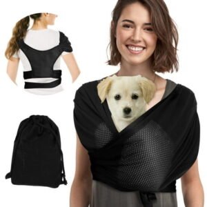 NewSoul Dog Carriers for Small Dogs Front Facing Dog Sling Carrier Hands Free Cat Carrier Pet Sling Carrier Cat Sling Carrier Anti-Anxiety Cat Sling for Outdoor Travel Walking