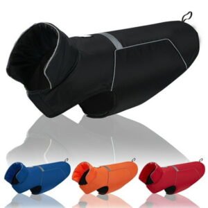 ZDWQFA Waterproof Dog Fleece Winter Coat, Warm Dog Jacket Waterproof Windproof Dog Apparel, Lightweight Breathable Pet Coat for Cold Weather, Dog Clothes for Small Medium and Large Dogs