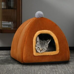 ZZkhGo Dog House Small Dog House Outdoor Winter Warm Pet Tent Use Thickened Small Dog Comfortable And Warm Pet Home