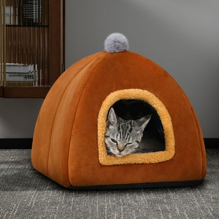 ZZkhGo Dog House Small Dog House Outdoor Winter Warm Pet Tent Use Thickened Small Dog Comfortable And Warm Pet Home