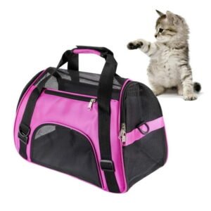 Cat Carriers Cat Soft-Sided Carriers Pet Carrier Soft-Sided Carriers for Cat Carriers Dog Carrier for Small Medium Cats Dogs Puppies Airline Approved Cat Travel Carrier (Small, Purple)