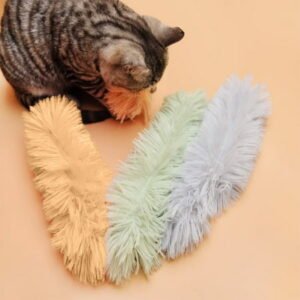 Lovely Caves Crinkle Catnip Fluffy Cat Toy, 3 count