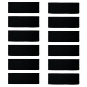 Nispira Activated Charcoal Litter Box Filters for Litter-Robot 3 Self Cleaning I Pet Safe, Non-Toxic, Free of VOCs, Odor Filter 12 Pack