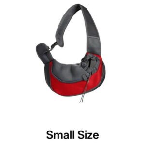 GASTROPOD Dog Sling,Breathable Mesh Top for Comfort Pet Carrier,Adjustable Neck Strap for Custom Comfort Dog Carrier for Medium Dogs,Red,M